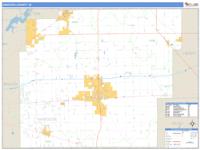 Hancock County, IN Wall Map