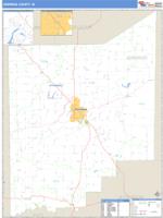 Jennings County, IN Wall Map Zip Code