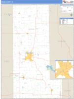 Miami County, IN Wall Map Zip Code