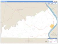 Ohio County, IN Wall Map Zip Code