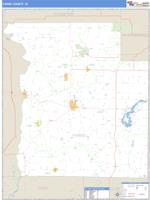 Parke County, IN Wall Map Zip Code