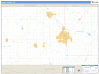 Harvey County, KS Wall Map Zip Code