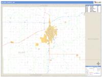 Saline County, KS Wall Map Zip Code