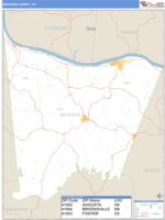 Bracken County, KY Wall Map Zip Code