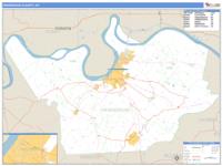 Henderson County, KY Wall Map