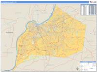 Jefferson County, KY Wall Map