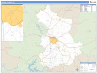 Laurel County, KY Wall Map Zip Code