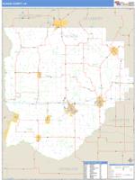 Acadia County, LA Wall Map Zip Code