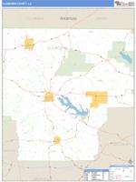 Claiborne County, LA Wall Map Zip Code