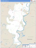 Concordia County, LA Wall Map