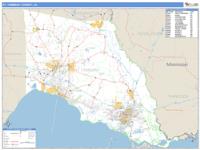 St. Tammany County, LA Wall Map