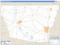 Washington County, LA Wall Map