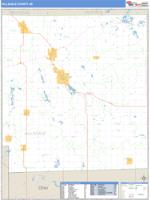 Hillsdale County, MI Wall Map Zip Code