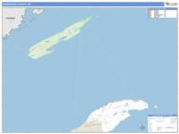 Keweenaw County, MI Wall Map Zip Code