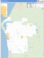 Mason County, MI Wall Map Zip Code