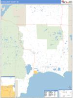 Schoolcraft County, MI Wall Map Zip Code