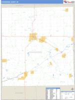 Shiawassee County, MI Wall Map Zip Code