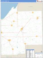 Tuscola County, MI Wall Map Zip Code