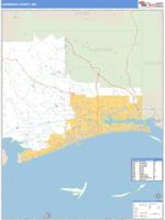 Harrison County, MS Wall Map Zip Code