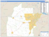 Hinds County, MS Wall Map