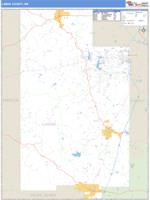 Lamar County, MS Wall Map