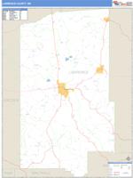 Lawrence County, MS Wall Map