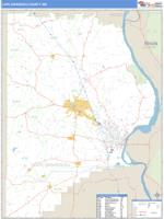 Cape Girardeau County, MO Wall Map Zip Code