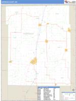 Harrison County, MO Wall Map