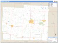 Johnson County, MO Wall Map Zip Code