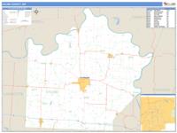 Saline County, MO Wall Map Zip Code