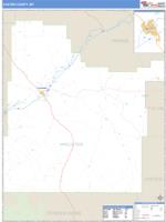 Custer County, MT Wall Map Zip Code