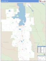 Lake County, MT Wall Map