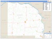 Saunders County, NE Wall Map