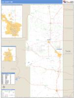 Lea County, NM Wall Map Zip Code