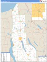 Cayuga County, NY Wall Map Zip Code