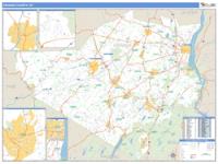 Orange County, NY Wall Map Zip Code