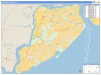 Richmond County, NY Wall Map Zip Code