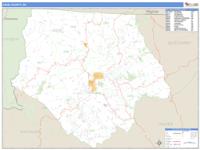 Ashe County, NC Wall Map Zip Code