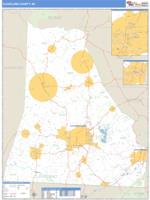 Cleveland County, NC Wall Map