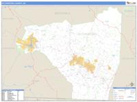 Rutherford County, NC Wall Map Zip Code