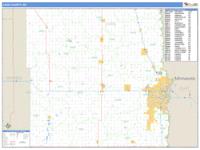 Cass County, ND Wall Map