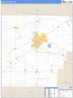 Hancock County, OH Wall Map Zip Code