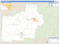 Hocking County, OH Wall Map