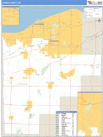 Lorain County, OH Wall Map Zip Code