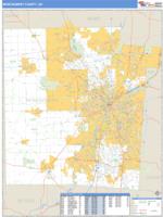 Montgomery County, OH Wall Map Zip Code