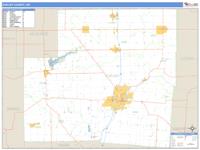 Shelby County, OH Wall Map