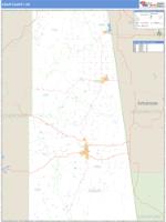 Adair County, OK Wall Map