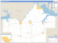 Haskell County, OK Wall Map