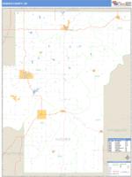 Hughes County, OK Wall Map Zip Code