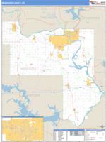 Muskogee County, OK Wall Map